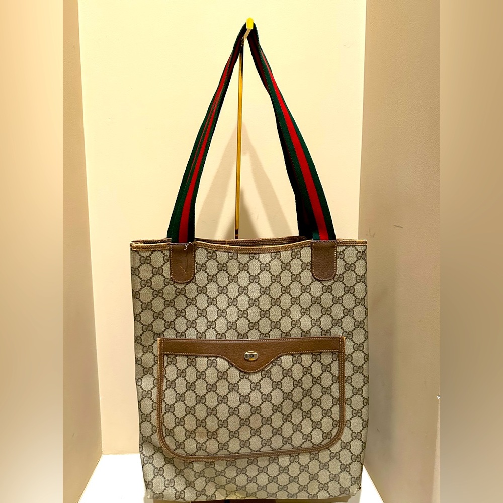 Gucci Accessory Line Sherry Tote GG Supreme Vintage - Picture 1 of 8